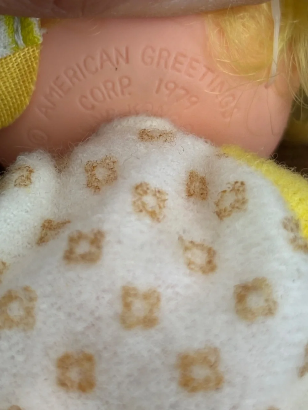 VINTAGE Strawberry Shortcake Butter Cookie Doll Toy Figure Yellow Outfit 1979